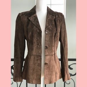 Anonymous by John Carlisle Brown Suede Blazer Sz S